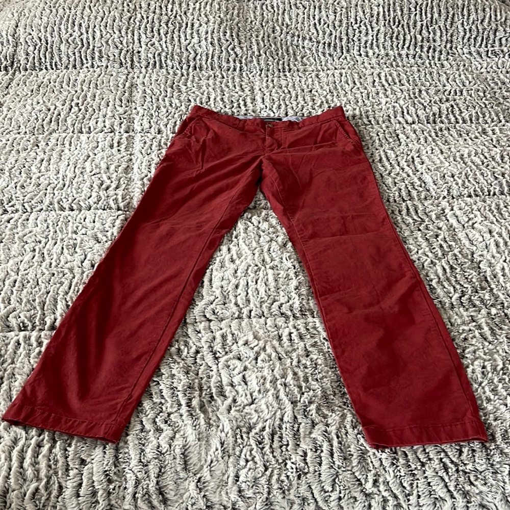 Men’s Tommy Hilfiger Chinos.  Nantucket Red, slim fit.  Size 32/34